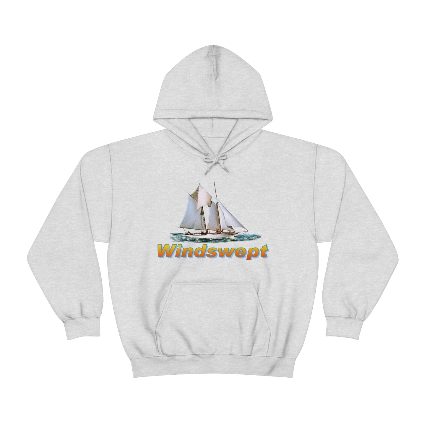 Unisex Heavy Blend™ Hooded Sweatshirt, Windswept, W.F. Aubrey Sailboat