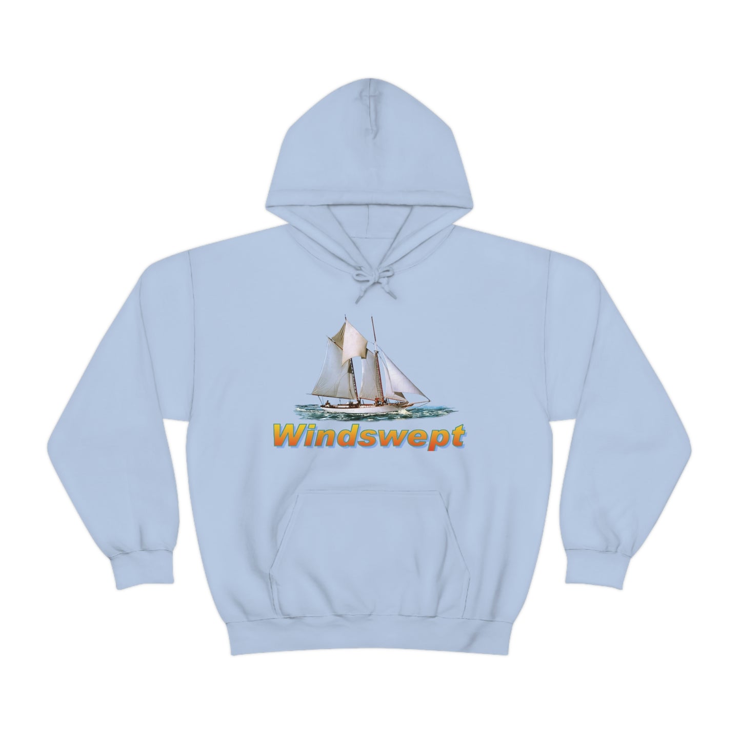 Unisex Heavy Blend™ Hooded Sweatshirt, Windswept, W.F. Aubrey Sailboat