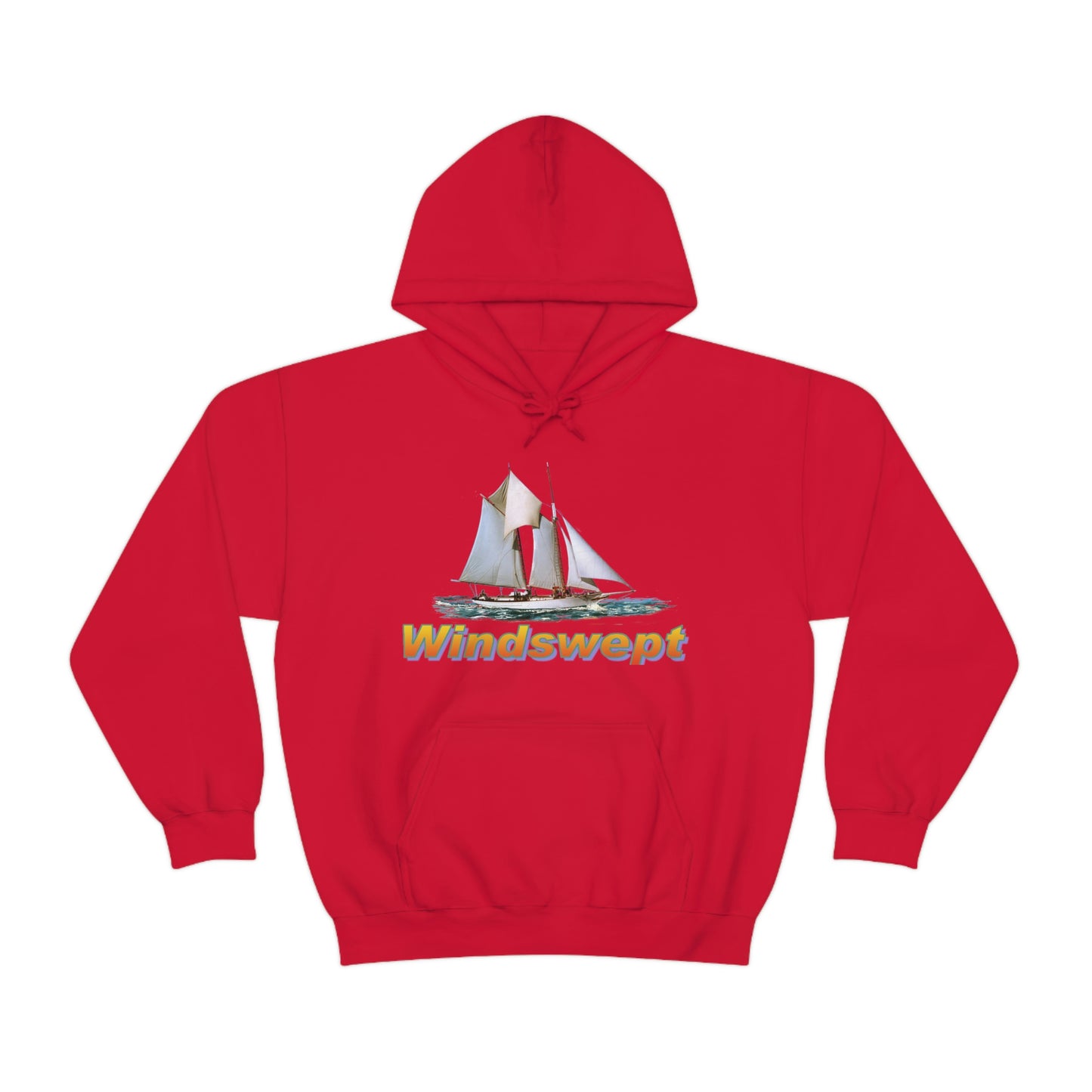 Unisex Heavy Blend™ Hooded Sweatshirt, Windswept, W.F. Aubrey Sailboat