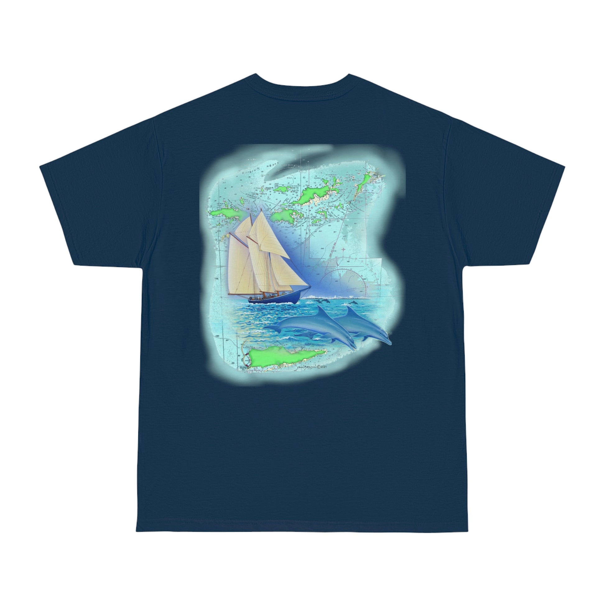 Windswept Soul T-Shirt, Bluenose sailboat. Unisex Hammer™ T-shirt.