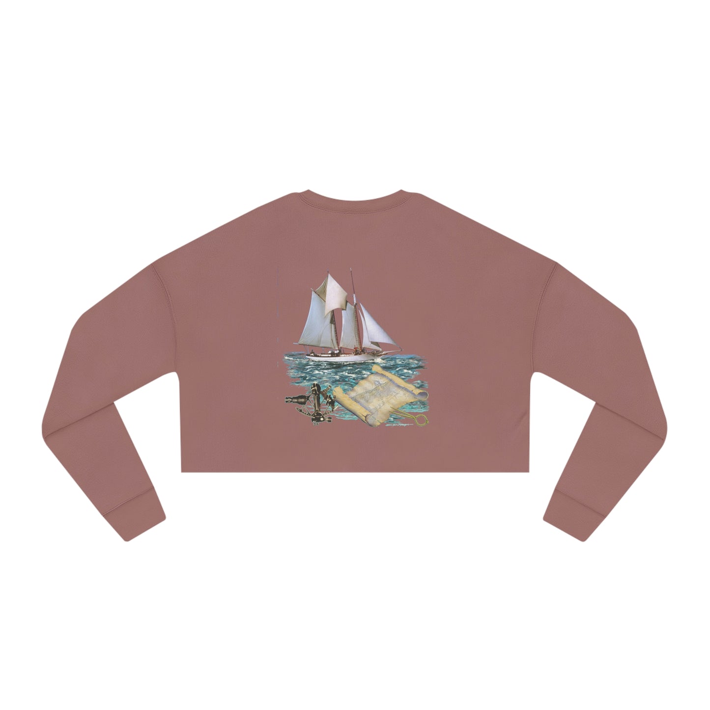 Women's Cropped Sweatshirt, W.H.Aubrey design by Jong Ryerson Bredin.