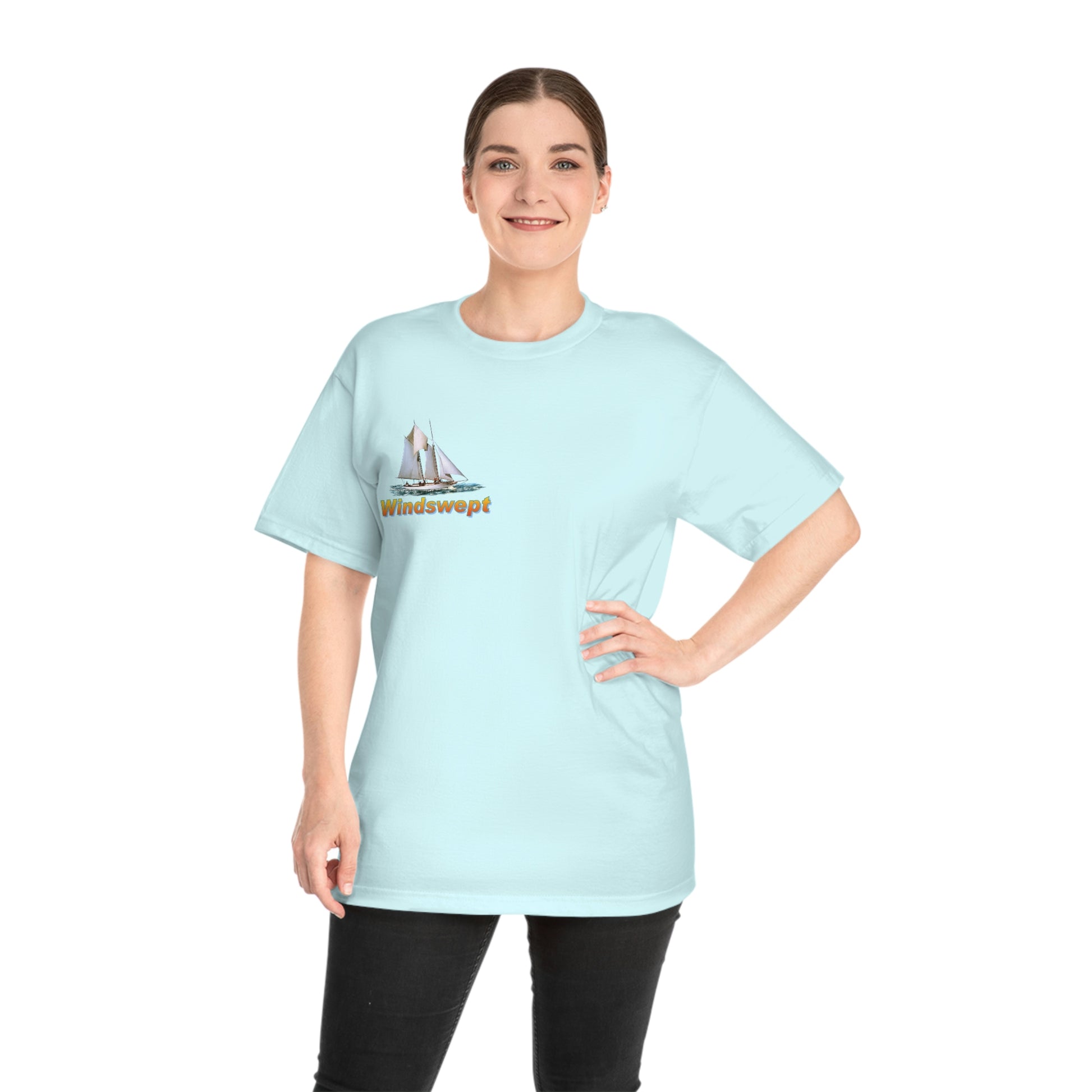 Windswept T-Shirt, Pocket Area William H Aubrey sailboat. Unisex Hammer™  T-shirt