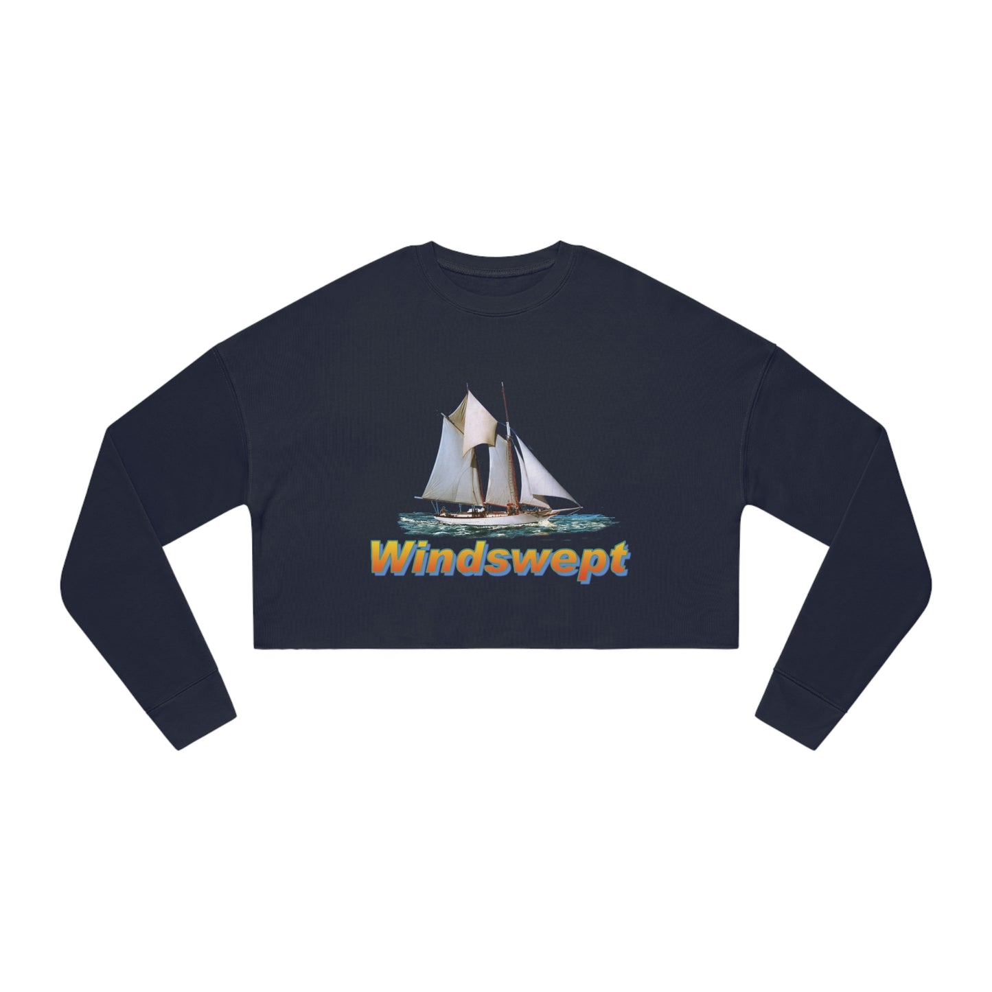 Women's Cropped Sweatshirt, W.H.Aubrey design by Jong Ryerson Bredin.