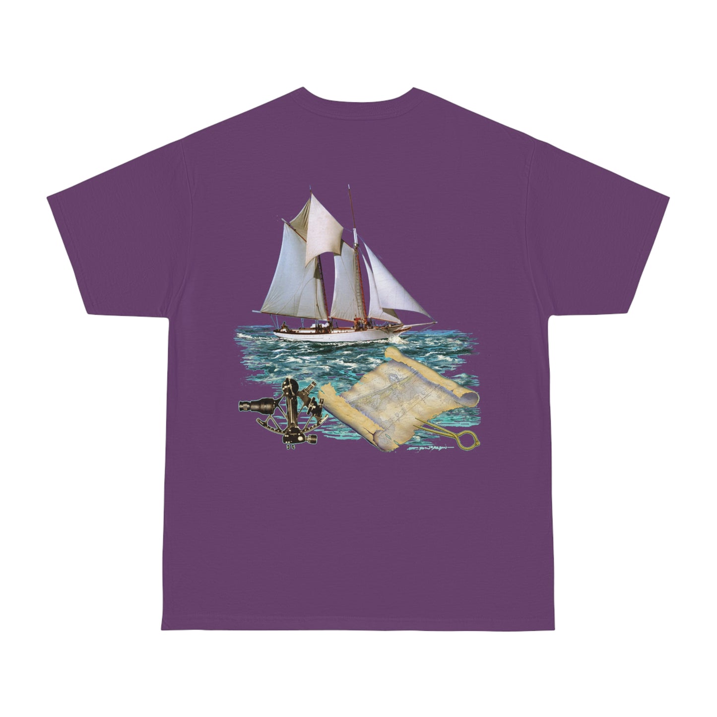 Windswept T-Shirt, William H Aubrey Sailboat, Unisex Hammer™ T-shirt